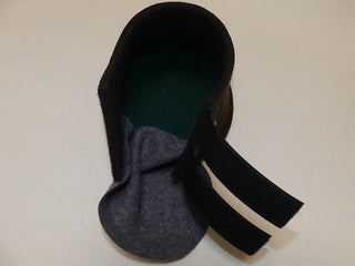 Hufpantoffel mit Ledersohle