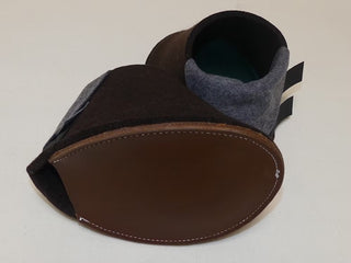 Hufpantoffel mit Ledersohle