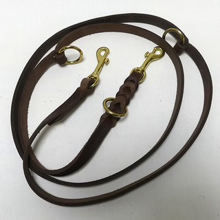 Hundeleine aus Fettleder 200 cm